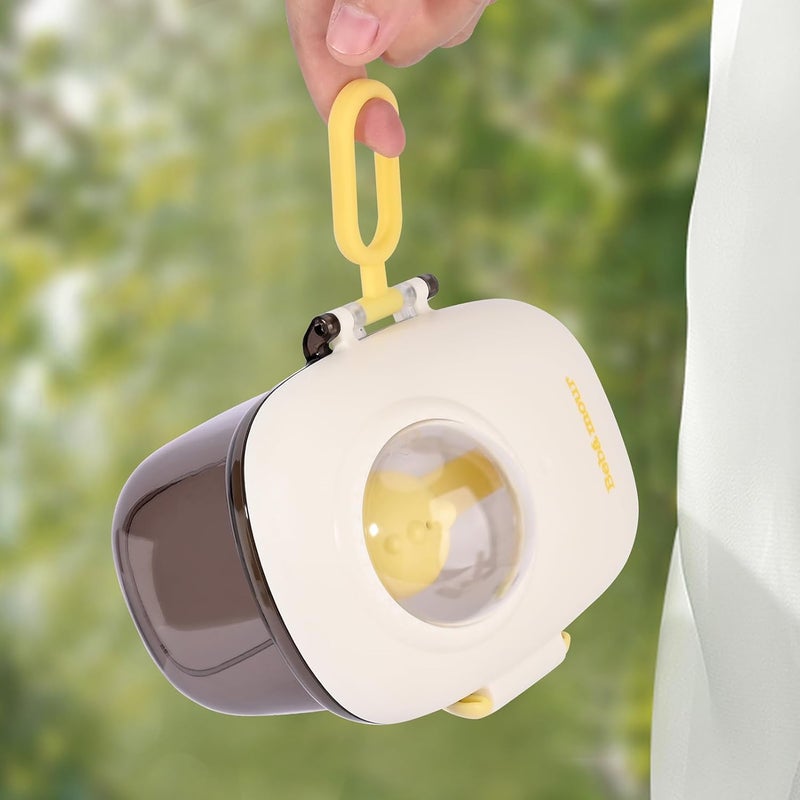 Bebamour Baby Formula Dispenser Container Portable Formula Dispenser Container with Scoop Carry Handle and Date Maker for Travel Outdoor for Baby Infant500ML Coffee - Image 2