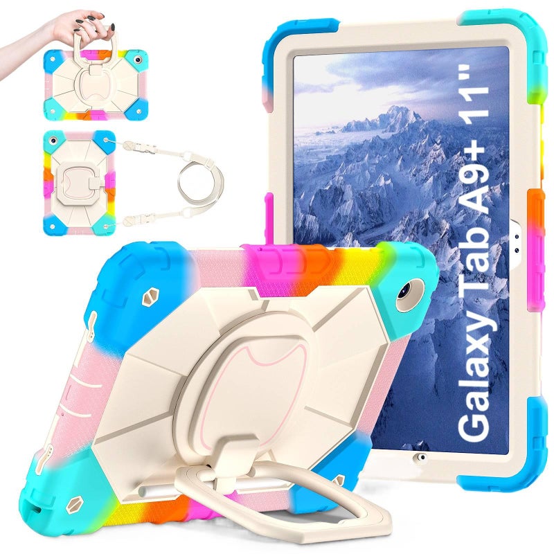 Blue Samsung Tab Kids EVA Case Compatible with Samsung Galaxy Tab A9 Plus / Samsung Galaxy Tab A7 Lite with Protective Cover Stand Function and Daily Tablet Carry - Senko Aura - Image 1