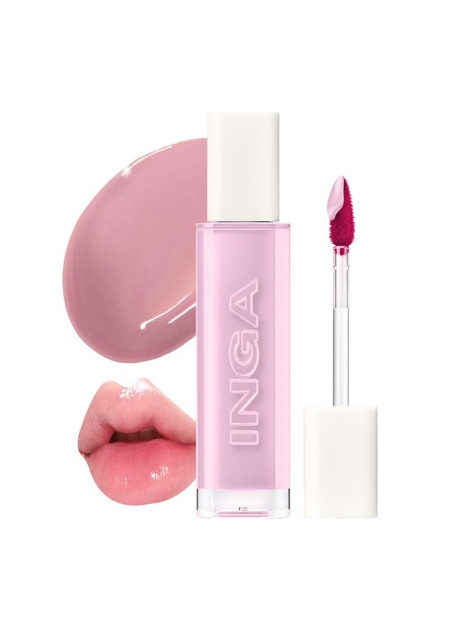 INGA Water Glow Lip Tint | Hydrating, Glossy Korean Lip Tint with Sheer Color & Glass-Like Shine | Long-Lasting, Non-Sticky Korean Lip Stain (SPLASH) - Image 1