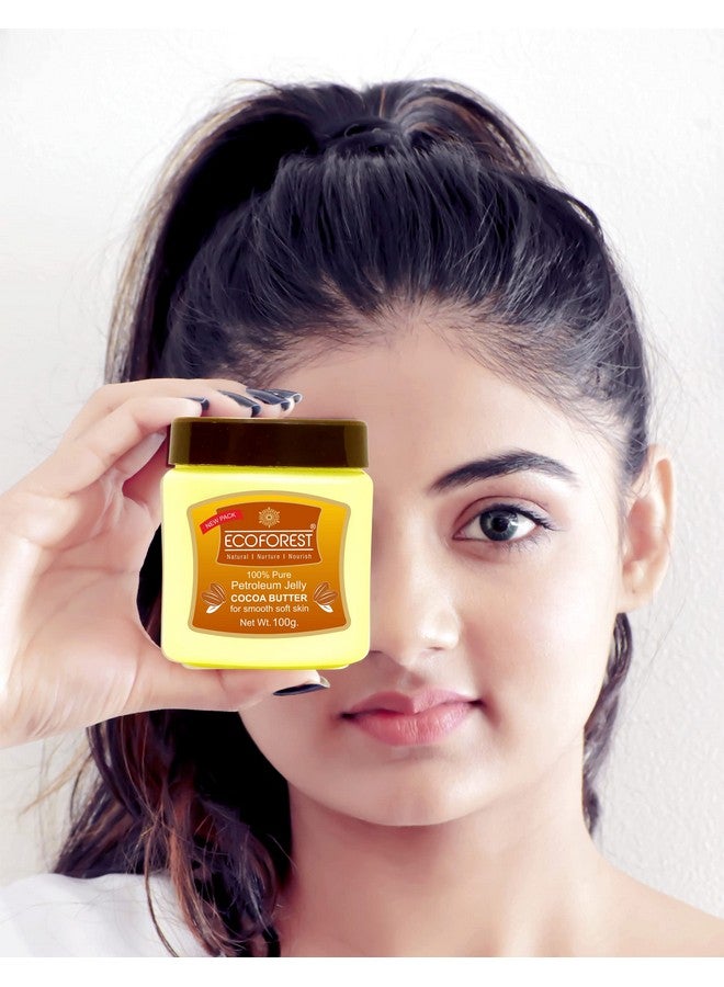 EcoForest Spring - Summer ,100% Petroleum Jelly, Cocoa Butter, (Enriched with cocoa butter and Vitamin E), for Nourishment, Fine Lines, Dryness (Dry Skin) , extra moisturzing for soft smooth skin 100 g/125 ml - Image 3