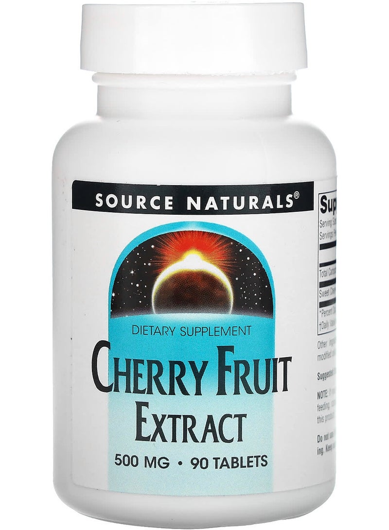 Cherry Fruit Extract, 500 mg, 90 Tablets