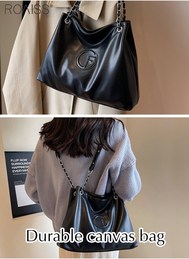 Fashionable And Versatile Pu Leather Tote Bag Women'S Daily Commuting Large Capacity Design Shoulder Bag - pzsku/Z1847E61398111539EF15Z/45/_/1709025780/47ec7881-76ad-4a2a-903c-505e9ccf53be