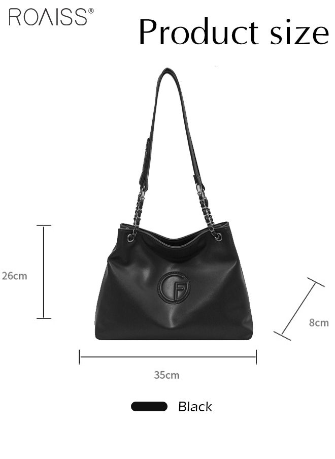 Fashionable And Versatile Pu Leather Tote Bag Women'S Daily Commuting Large Capacity Design Shoulder Bag - pzsku/Z1847E61398111539EF15Z/45/_/1709025781/76da304d-0707-42a1-a3f2-2b5ba9e781dd