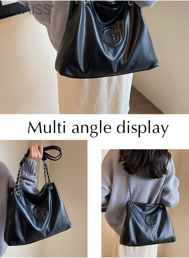 Fashionable And Versatile Pu Leather Tote Bag Women'S Daily Commuting Large Capacity Design Shoulder Bag - pzsku/Z1847E61398111539EF15Z/45/_/1709025783/0535dbb9-52b1-4b64-93c3-5becd25c510a