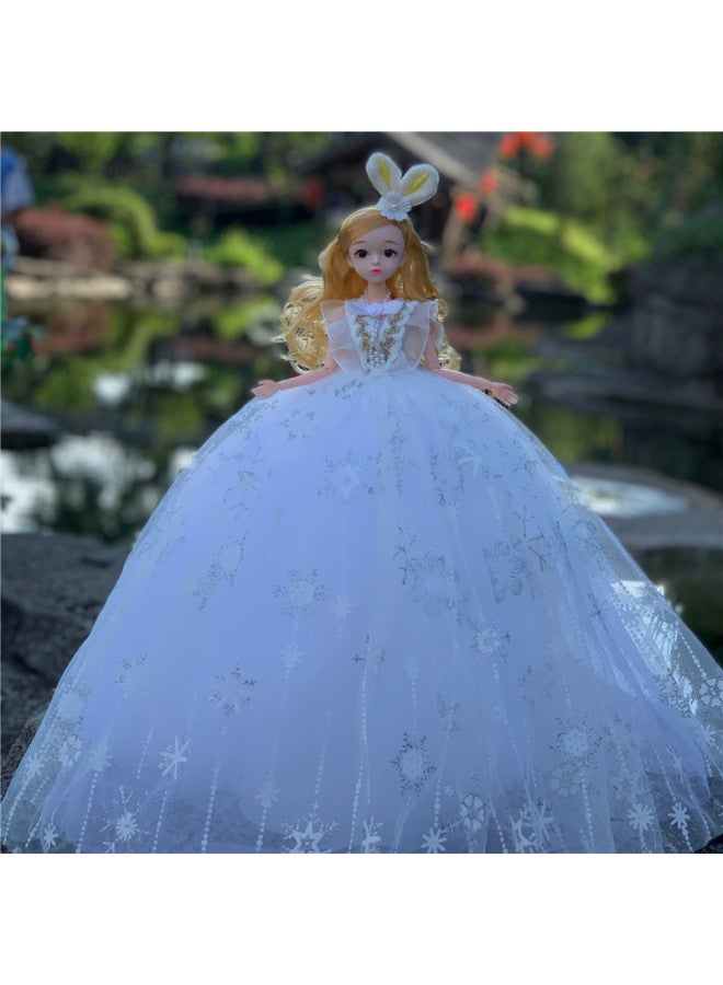 Large Cute Rabbit Wedding Dress Doll Girl's Birthday Gift Toy Doll Children's Gift Princess Doll Single-Color:Diao Chan - Image 3