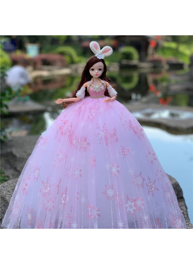 Large Cute Rabbit Wedding Dress Doll Girl's Birthday Gift Toy Doll Children's Gift Princess Doll Single-Color:Diao Chan - Image 4