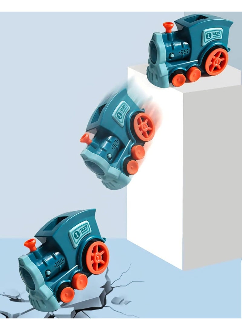 ARGT مجموعة كتل قطار الدومينو مع 60 قطعة | لعبة قطار تلقائية لوضع الدومينو للأطفال من 3 إلى 8 سنوات - Image 4