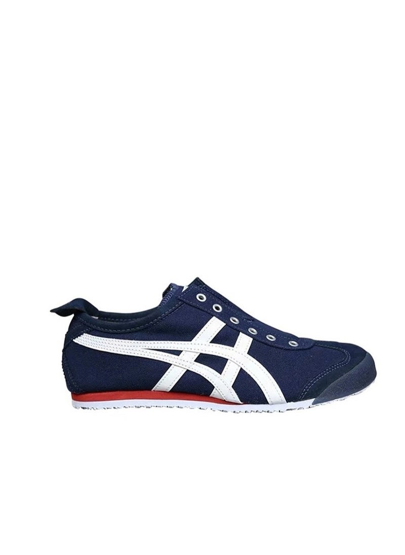 Onitsuka Tiger - حذاء MEXICO 66 كاجوال من القماش سهل الارتداء، كحلي/أبيض - Image 1