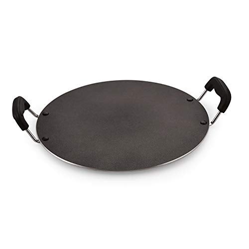 Anjali Diamond Non Stick Classic Induction Multi Tawa Deluxe No.11, Black - Image 3