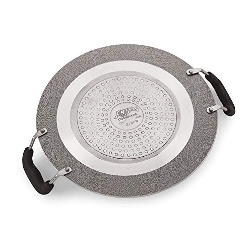 Anjali Diamond Non Stick Classic Induction Multi Tawa Deluxe No.11, Black - Image 2