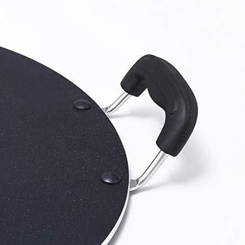 Anjali Diamond Non Stick Classic Induction Multi Tawa Deluxe No.11, Black - Image 4