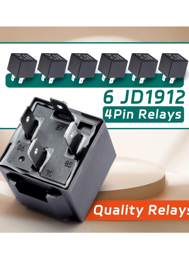Excefore - 11 Way Fuse Relay Box Block 12V Pre-Wired, Automotive Universal Fuse Block with Relay Panel, 11 Slot Fuse Box and 6 Slot 4 Pin Relay Panel - for Vehicles, Cars, Marine, Boats - Image 1