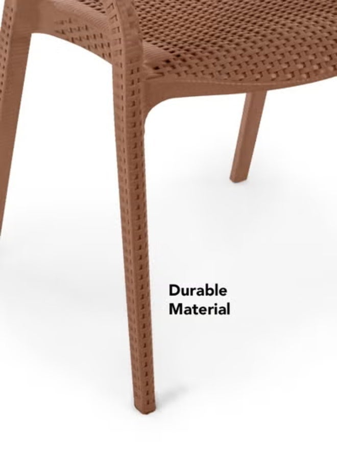 Helal Rattan Spanish chair Beige - Image 4