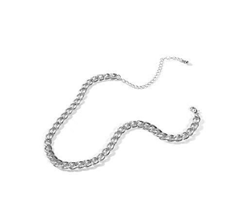 Sither Cathercing Women Chain Choker Necklace Big Link Necklace for Women Trendy Jewelry Necklaces Chains Punk (silver) - Image 5
