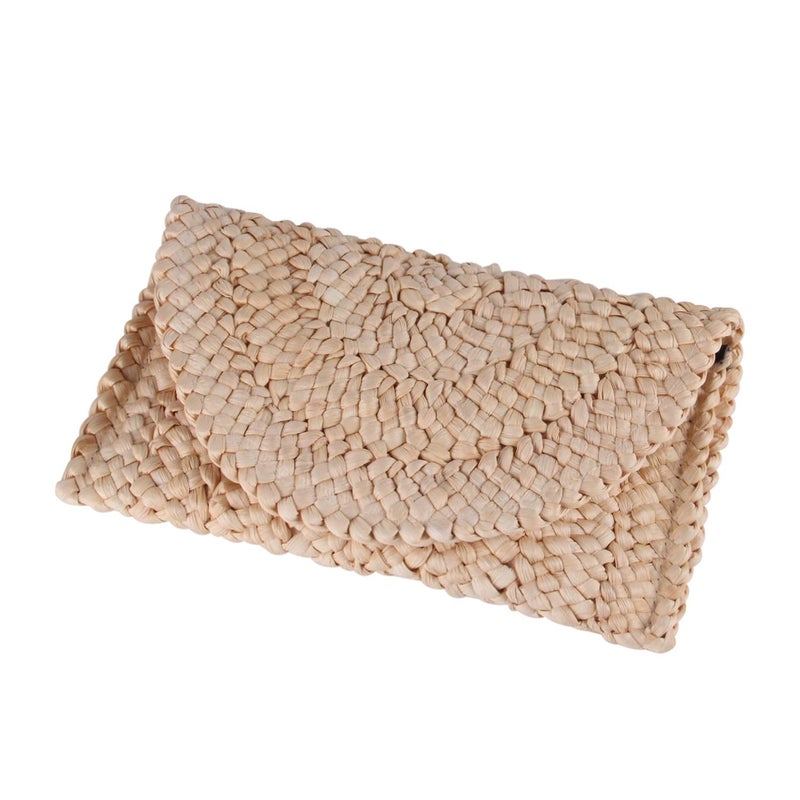 LUI SUI LUI SUI Women Straw Clutch Purse Handbag Straw Shoulder Bag Summer Beach Bag Woven Bag Envelope Purse Wallet  - Image 1