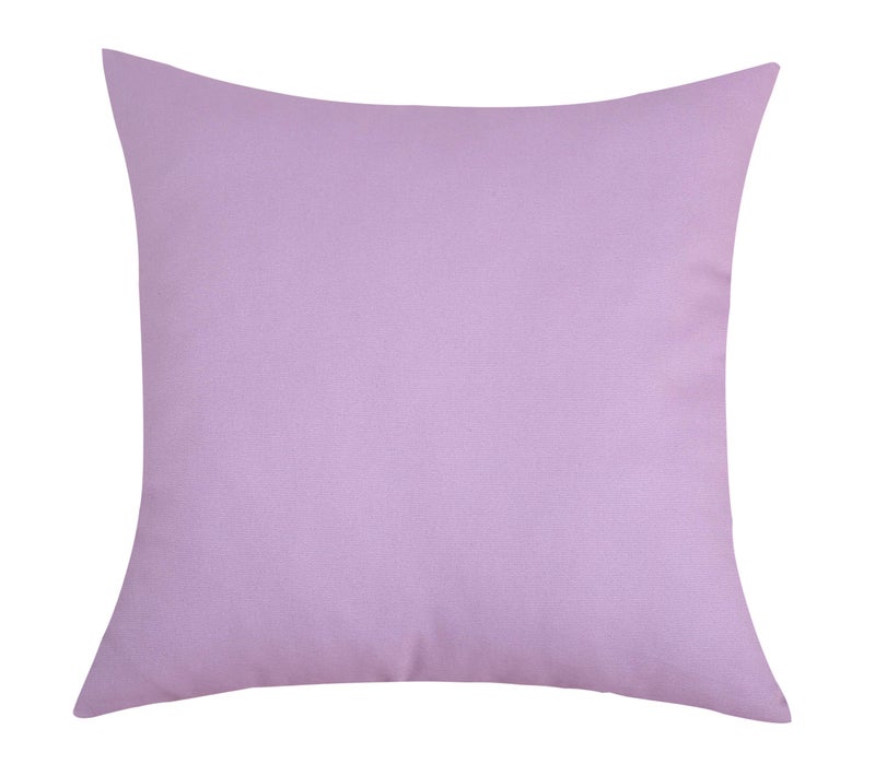 TangDepot Handmade Decorative Solid 100 Cotton Canvas Throw Pillow CoversPillow Shams 16x16 Light Purple Lavende