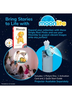 Moonlite Storytime Biscuit Storybook Reel, A Magical Way To Read Together, Digital Story For Projector, Fun Sound Effects, Toddler Early Learning Gifts For Kids Ages 36 Months And Up  - Image 2