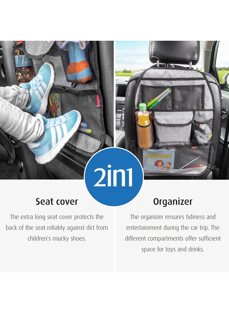 REER TravelKid Tidy car seat organizer,  For All Car Seats, Including Sports Seats, Gray - Image 4