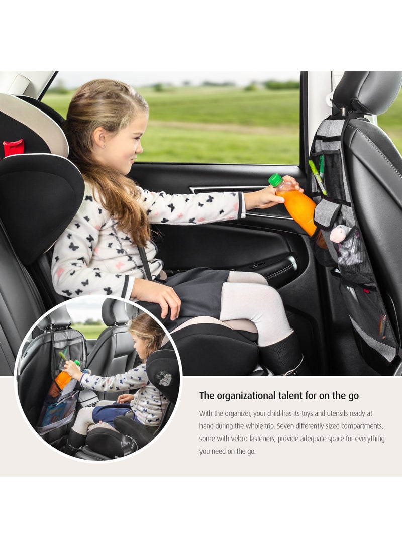 REER TravelKid Tidy car seat organizer,  For All Car Seats, Including Sports Seats, Gray - Image 3