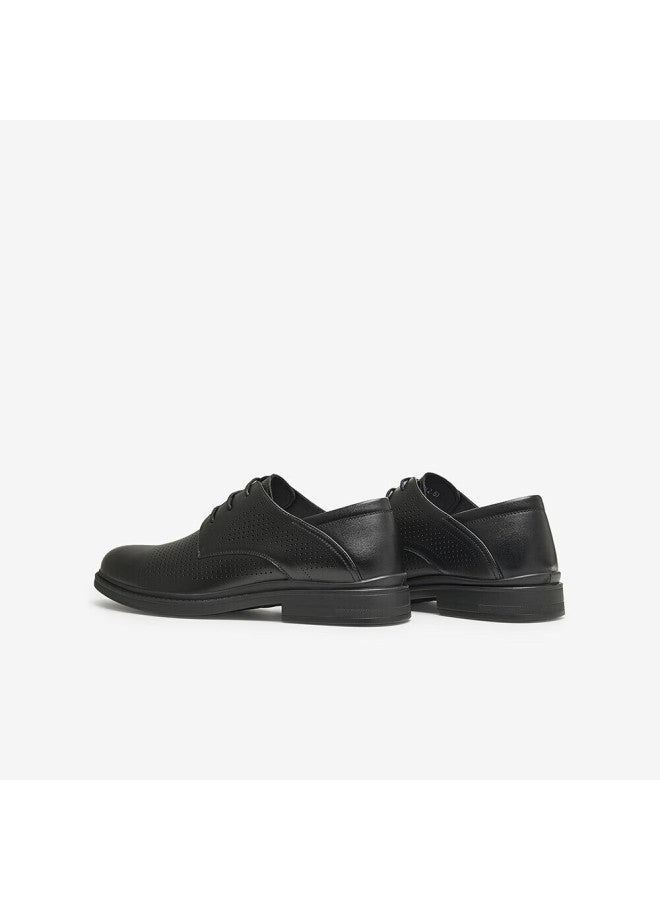 Basto Genuine Leather Youth Office Brogue Perforated Breathable Business Dress Shoes Men's Wedding Shoes - Image 3