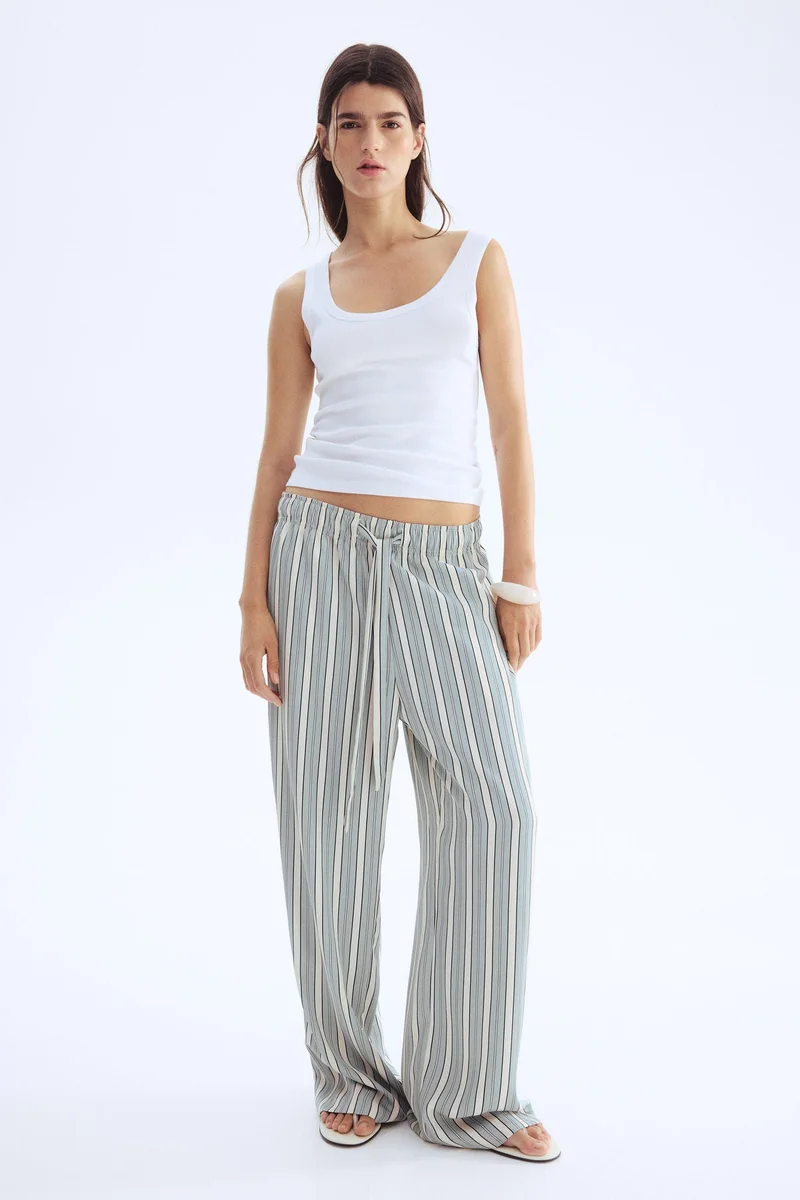 H&M Drawstring twill trousers