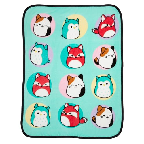 Franco Franco Squishmallows Kids Bedding Super Soft Silk Touch Throw 40 in x 50 in Officially Licensed Product 