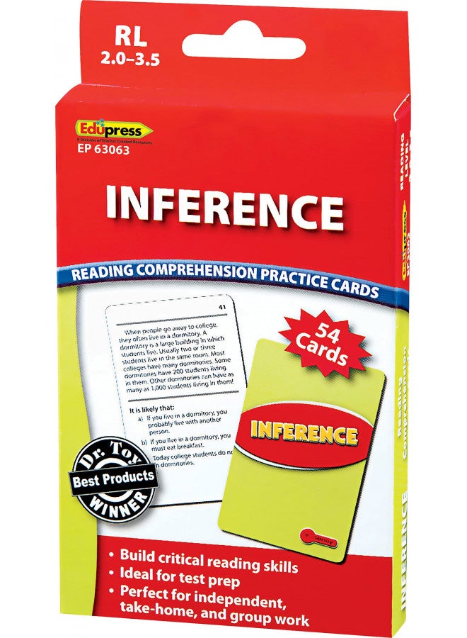 Edupress Reading Comprehension Practice Cards, Inference, Red Level (EP63063) Medium - Image 4