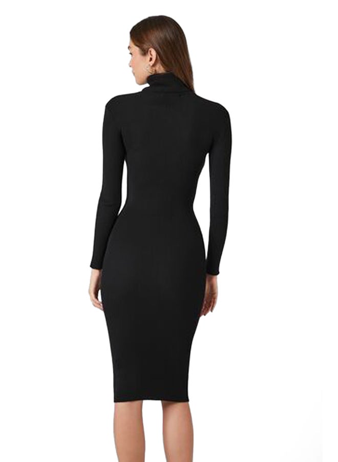 FOREVER 21 Turtleneck Bodycon Midi Sweater Dress - Image 3