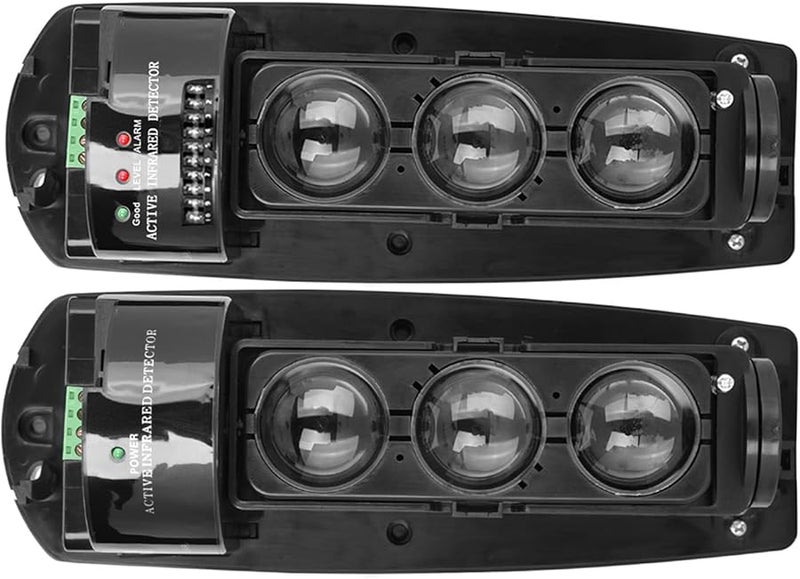 Triple Beam Photoelectric Infrared LED Detector Security Alarm System for Office - Image 2