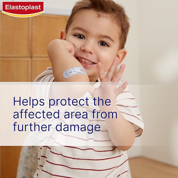 Elastoplast Disney Frozen Plasters, Assorted Sizes (20 Pieces), Coloured First Aid Plasters for Children, Kid’s Everyday Plasters with Frozen Designs, Various Sized, Skin-Friendly - Image 4