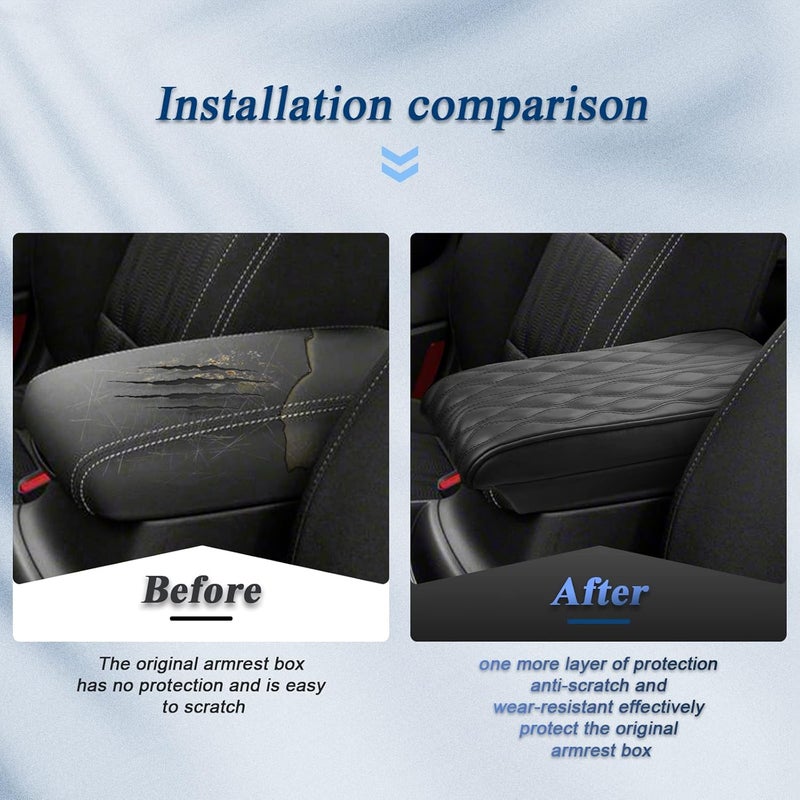 BIBIBO [Upgraded for 2023 Kia Sportage Console Armrest Cover 2023 2024 Kia Sportage NQ5 Console Lid,2023 Sportage Arm Rest Pad Cover Protector,2023 Kia Sportage Accessories Armrest Cushion (Black) - Image 5