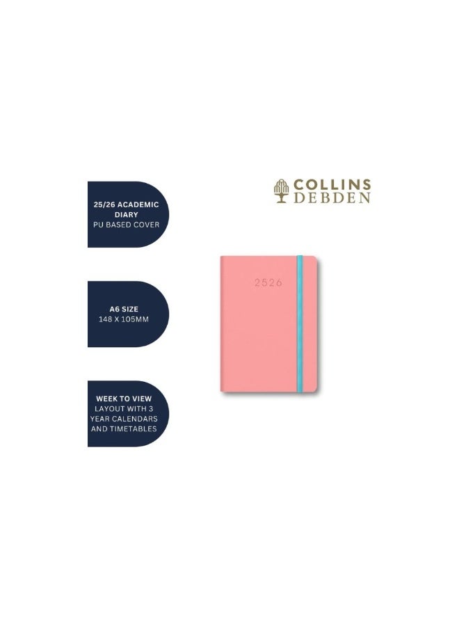 Collins Collins A6 Legacy 13 Month Mid/Academic Year Planner, July 2025-August 2026 Week-to-View Diary-Blue  - Image 5