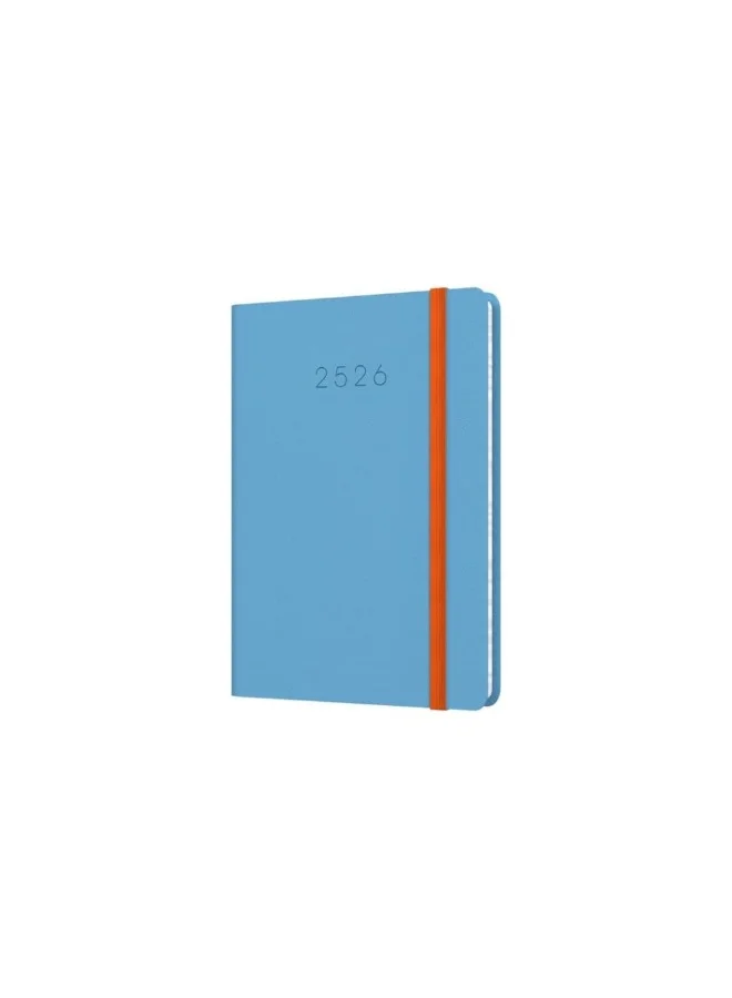 Collins Collins A6 Legacy 13 Month Mid/Academic Year Planner, July 2025-August 2026 Week-to-View Diary-Blue