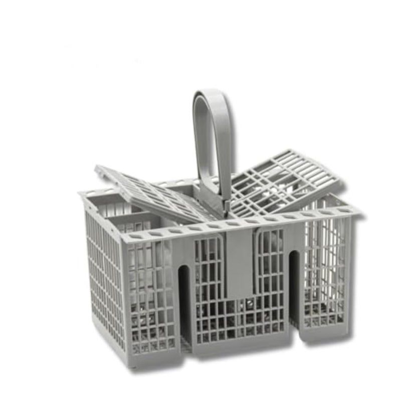 Cutlery Basket C00257140 With Handle And Lid For Indesit Dishwasher and Whirlpool UNIVERSAL DELUXE Dishwasher - Image 1