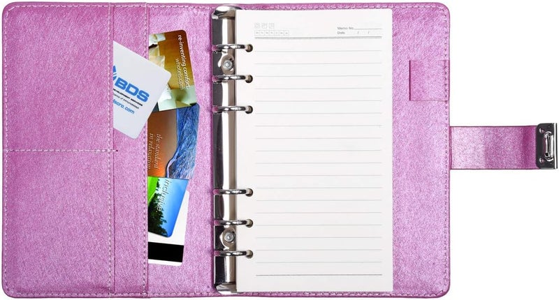 ARRLSDB Password Diary with Lock, PU Leather Combination Lock Diary (Combination Lock Journal) A6 Refillable Leather Journal, Size:18.5X13.5 cm (Pink) - Image 5