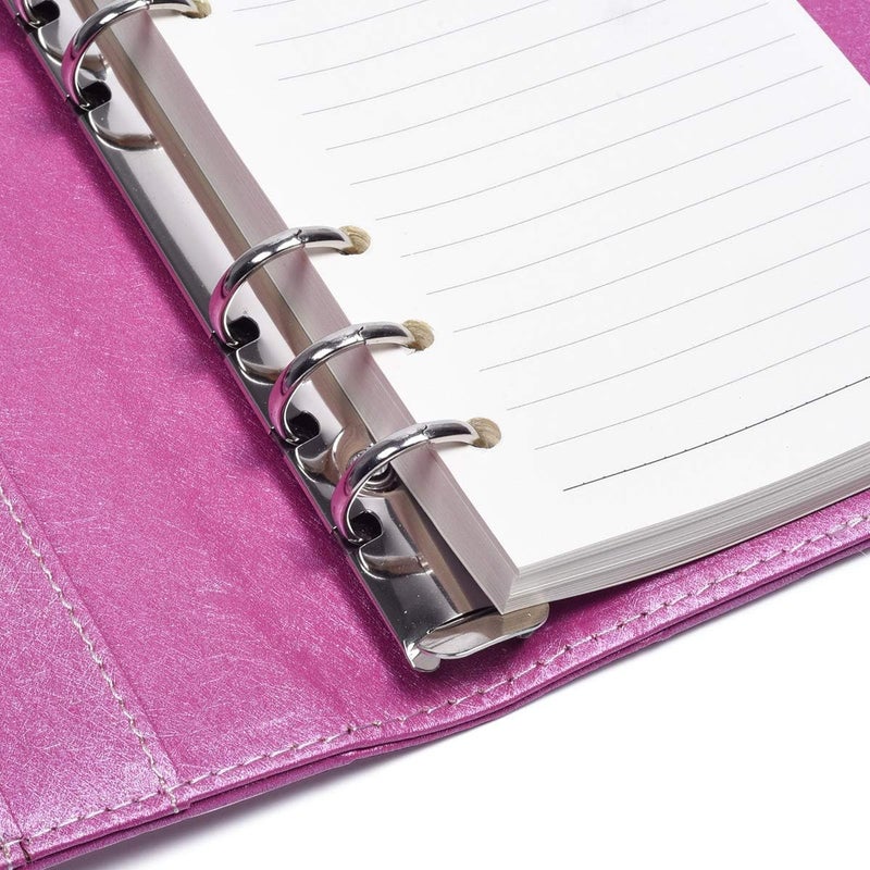 ARRLSDB Password Diary with Lock, PU Leather Combination Lock Diary (Combination Lock Journal) A6 Refillable Leather Journal, Size:18.5X13.5 cm (Pink) - Image 4
