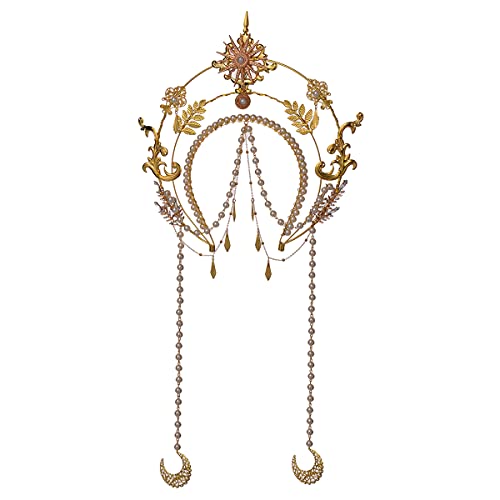 BLESSUME Halo Crown Mary Goddess Headband Women's Halloween Costume Goddess Headpiece (Style 11) - Image 1