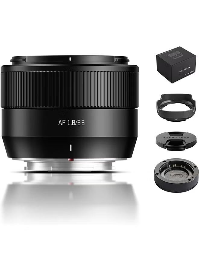 TTArtisan Auto Focus 35mm F1.8 Mark II APS-C Lens, 35mm F/1.8 AF Portrait Lenses for Fuji X-A2 X-A5 X-A7 X-H1 X-T100 X-T20 X-T3 X-T30 X-T30II X-T4 XT-50 X-Pro3 X-E3 X-E4 X-S10 X-M1 X-M5 - Image 1