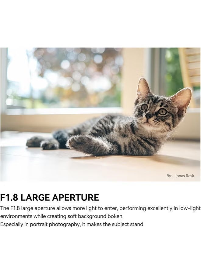 TTArtisan Auto Focus 35mm F1.8 Mark II APS-C Lens, 35mm F/1.8 AF Portrait Lenses for Fuji X-A2 X-A5 X-A7 X-H1 X-T100 X-T20 X-T3 X-T30 X-T30II X-T4 XT-50 X-Pro3 X-E3 X-E4 X-S10 X-M1 X-M5 - Image 3