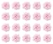 Penta Angel Rhinestone Pearl Chiffon Flower 20Pcs 2 Fabric Flower Sewing Embellishments for Women DIY Craft Dresses Wedding Bridal Bouquets Gift Wrapping Hair Accessories Pink - Image 2