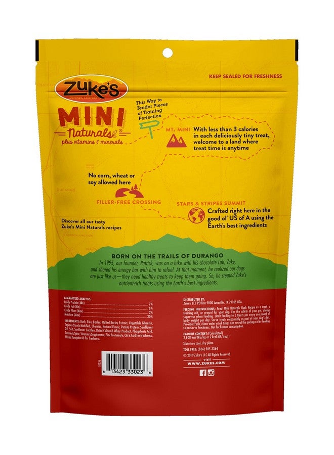 Zuke's Mini Naturals Training Dog Treats Duck Recipe, 16 Oz Bag (Pack Of 2) - Image 3