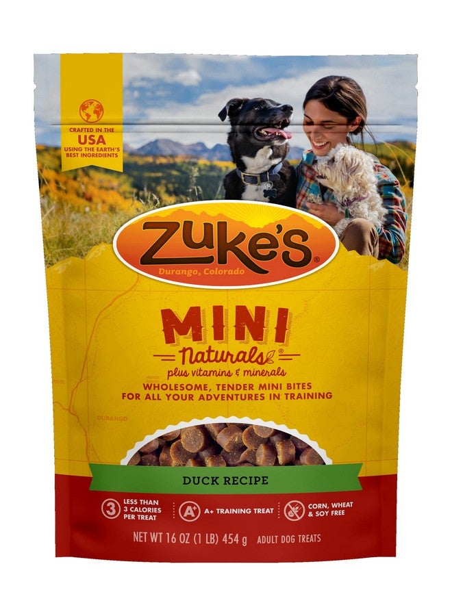 Zuke's Mini Naturals Training Dog Treats Duck Recipe, 16 Oz Bag (Pack Of 2) - Image 2