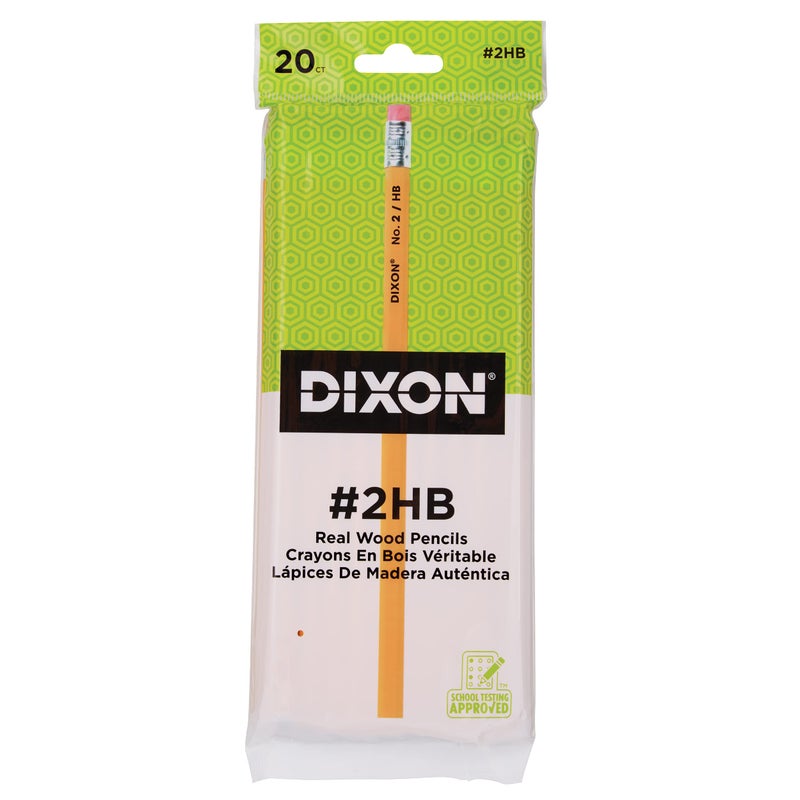 Dixon No. 2 Yellow Pencils, Wood-Cased, Black Core, 20-Pack (14420) - Image 3
