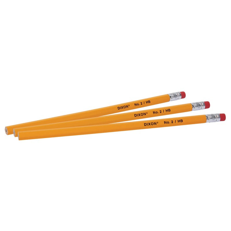 Dixon No. 2 Yellow Pencils, Wood-Cased, Black Core, 20-Pack (14420) - Image 5