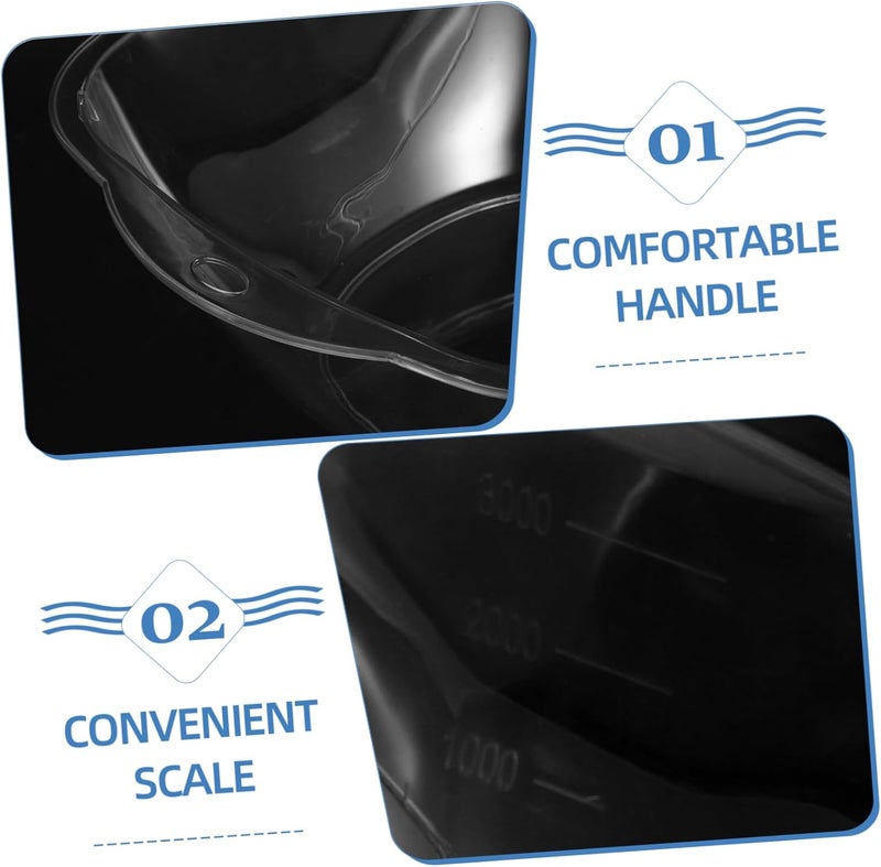 Multi-functional Plastic Wash Basin Capacity Face Cleaning Tub for Laundry Hair Washing and Vegetable Washing Home Dormitory Use - Image 3