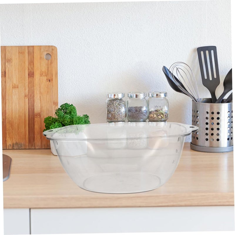 Multi-functional Plastic Wash Basin Capacity Face Cleaning Tub for Laundry Hair Washing and Vegetable Washing Home Dormitory Use - Image 5