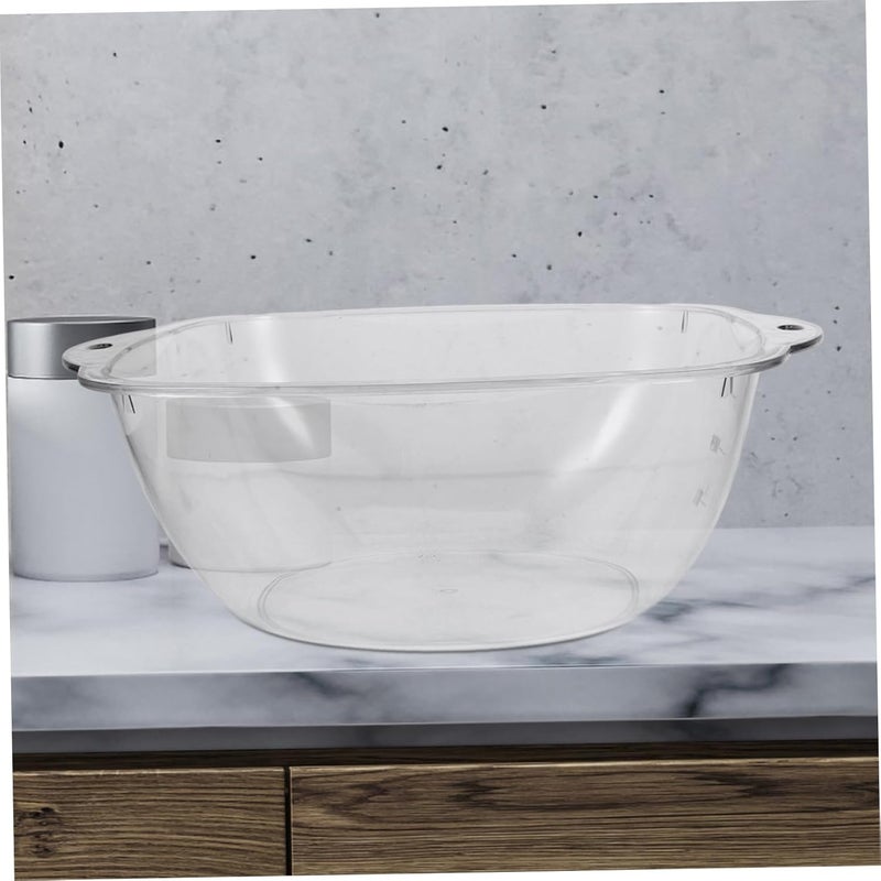 Multi-functional Plastic Wash Basin Capacity Face Cleaning Tub for Laundry Hair Washing and Vegetable Washing Home Dormitory Use - Image 4