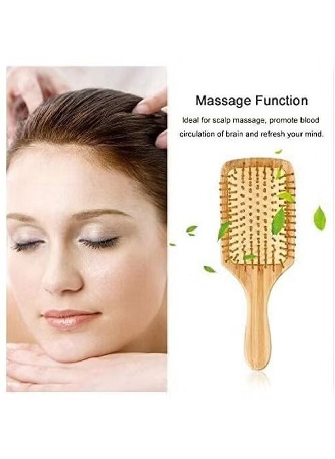 YIJIA HOME GOODS Square Wooden Massage Comb Hair Styling Comb  - Image 5