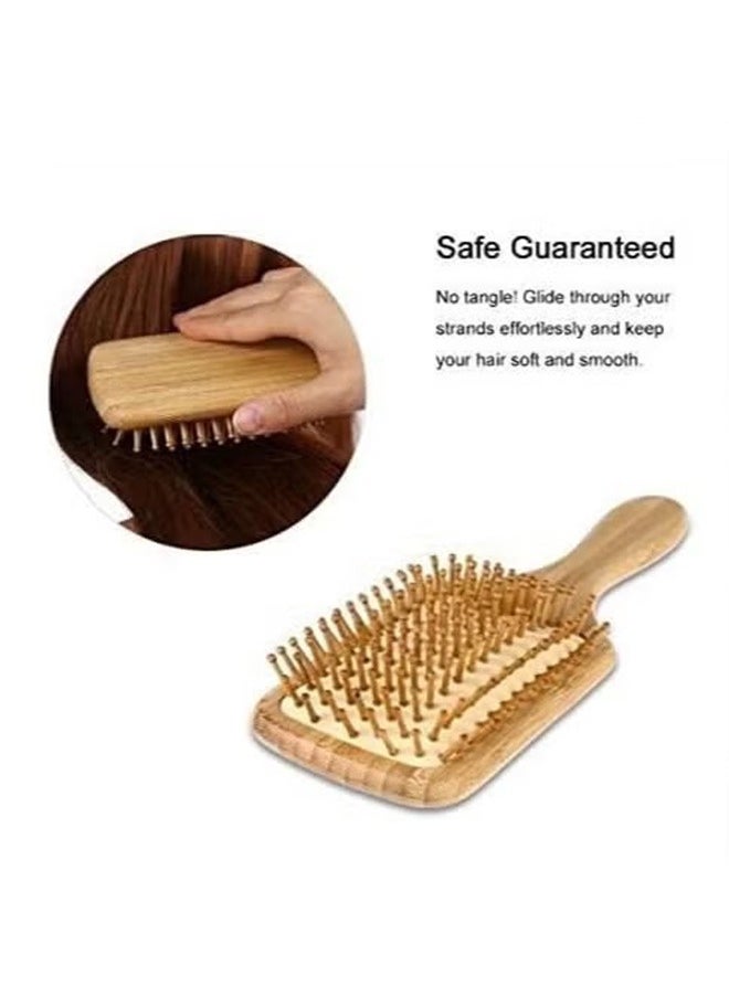 YIJIA HOME GOODS Square Wooden Massage Comb Hair Styling Comb  - Image 3