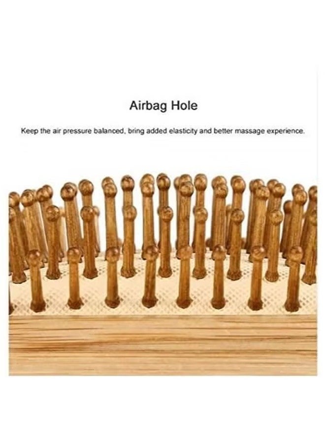 YIJIA HOME GOODS Square Wooden Massage Comb Hair Styling Comb  - Image 4